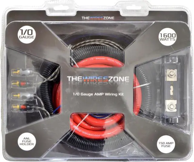 Alt view image 7 of 8 - Car Audio 1/0 Gauge Flexible Wire & Cable Complete Amplifier Install Wiring Amp Kit