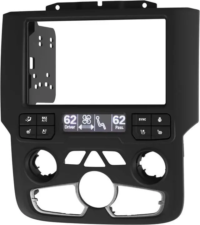 Alt view image 2 of 11 - Metra 95-6558B Double DIN Installation Kit with 8.4 Touchscreen for Select Ram Trucks 2013-2022