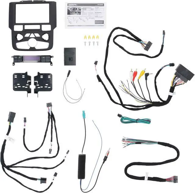 Alt view image 7 of 11 - Metra 95-6558B Double DIN Installation Kit with 8.4 Touchscreen for Select Ram Trucks 2013-2022