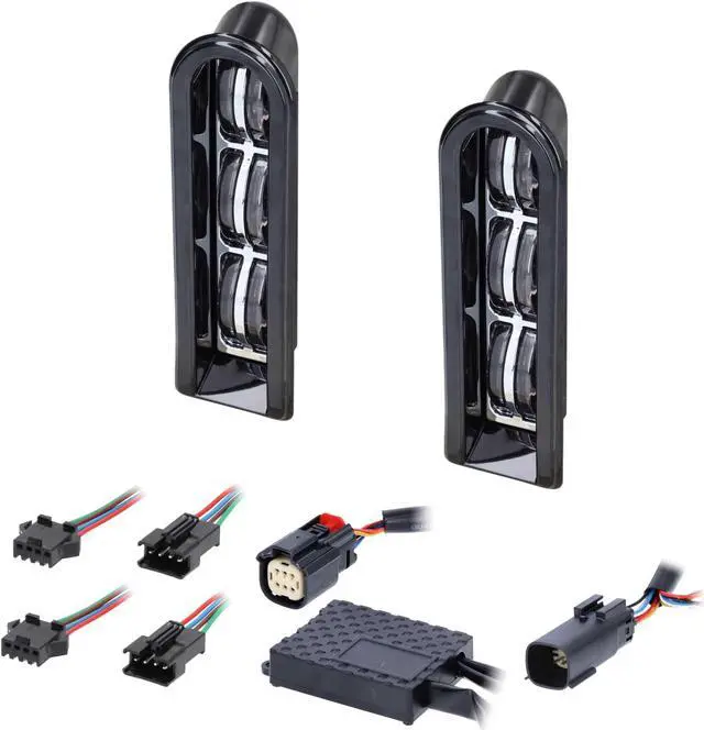 Alt view image 3 of 7 - Metra BC-HDFL-HD2 Keystone Lights LED Brake for Harley Davidson Touring Models w/ Hard bags 2014-Up