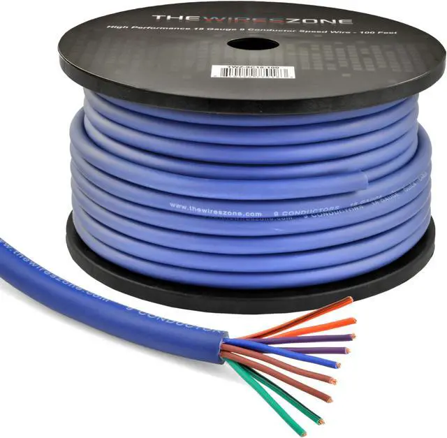 Main image of High-Performance 100ft 9 Conductor 18 Gauge Quick Cable Speed Wire