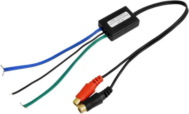 Alt view image 3 of 5 - Speaker to Gold Female RCA High to Low Line Output Converter for Car Audio