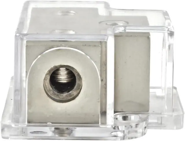 Alt view image 4 of 4 - 4 Gauge Input to 2 x 8 Gauge Output Power or Ground Distribution Block