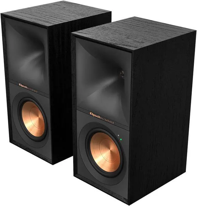 Alt view image 3 of 8 - Klipsch R-50PM Powered Bookshelf Speakers with 5.25" Woofers - Pair (Black)