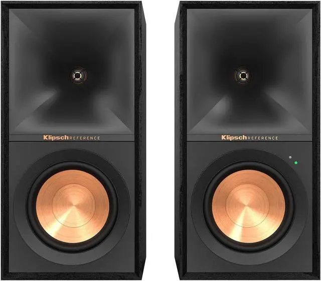 Alt view image 2 of 8 - Klipsch R-50PM Powered Bookshelf Speakers with 5.25" Woofers - Pair (Black)