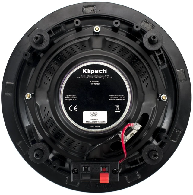 Alt view image 4 of 7 - Klipsch CS-16C 6.5" 8 Ohms 140W Max Power in-Ceiling Speaker - White (Each)