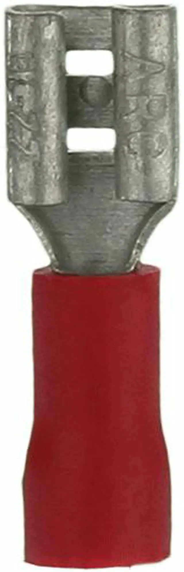 Main image of Install Bay RVFD187 Red Vinyl 22-18 Gauge .187 Female Quick Disconnect (100/pk)