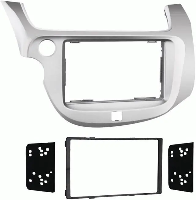 Main image of Metra 95-7877S Silver Double DIN Stereo Dash Kit for 2009-up Honda Fit Vehicles