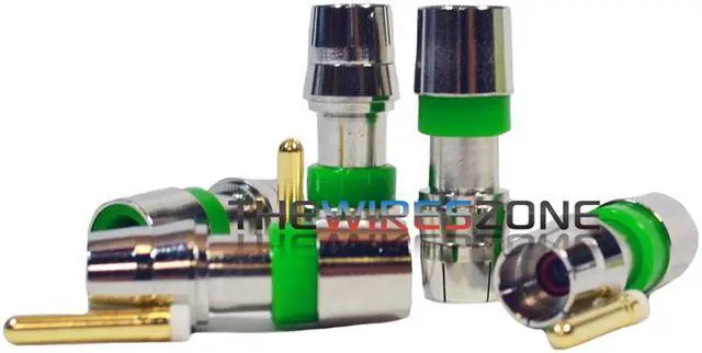 Main image of 50 pack Audio Video RCA Compression Connector for RG59 Coaxial Cable CCTV