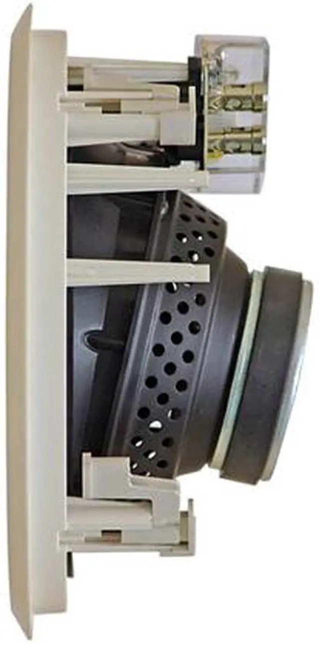 Alt view image 2 of 6 - White 2-Way 6.5" 100 Watt 6 Ohms In-Ceiling Tilted Home Theater Speaker (pair)