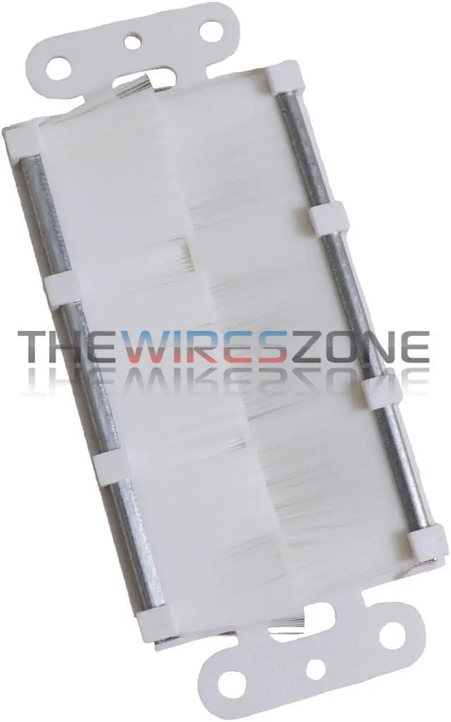 Alt view image 2 of 5 - White Plastic Single Gang Decora Style Home Office Wall Face Plate 1-Gang (1/pk)