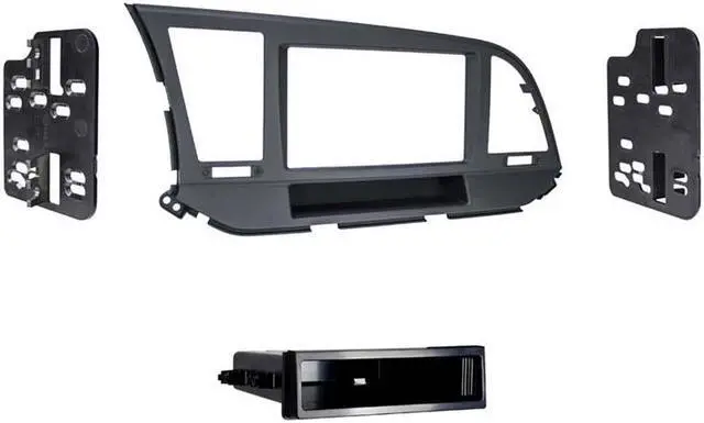 Main image of Metra 99-7376B Matte Black Single DIN Dash Kit for Select 17-up Hyundai Elantra