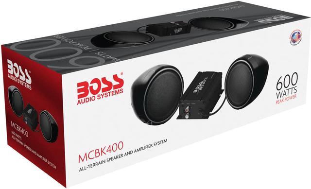 BOSS AUDIO MCBK400 600 Watt Motorcycle All Terrain Speaker Amp