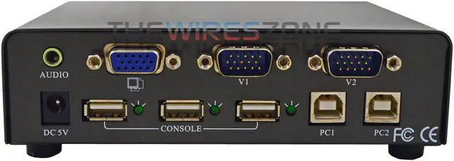 Alt view image 2 of 7 - ConnectGear UG102 2-Port Audio KVM Switch