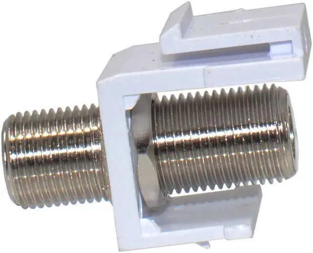 Alt view image 2 of 5 - 4G Snap-In F Type Coax RG6 RG59 Insert Keystone Connector Modular Coupler 50/pk