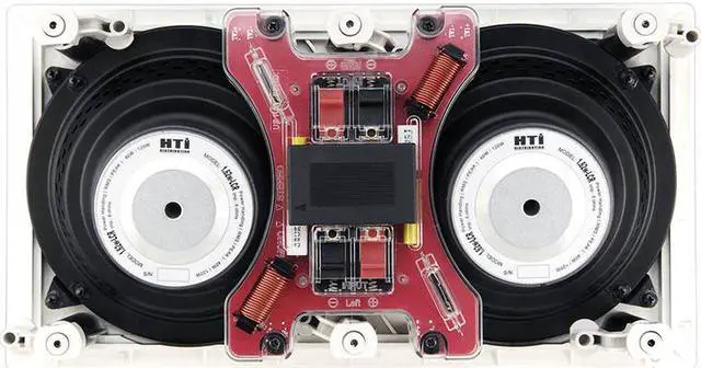 Alt view image 4 of 7 - White 2-Way 6.5" inch 100 Watt 100W 6 Ohms In-Wall Center Channel Speaker 6-1/2"