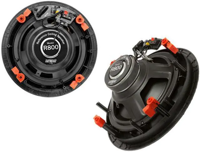 Alt view image 3 of 6 - Earthquake Sound 2-Pairs R800 8" In Ceiling Speakers w/ Magnetic Paintable Grill
