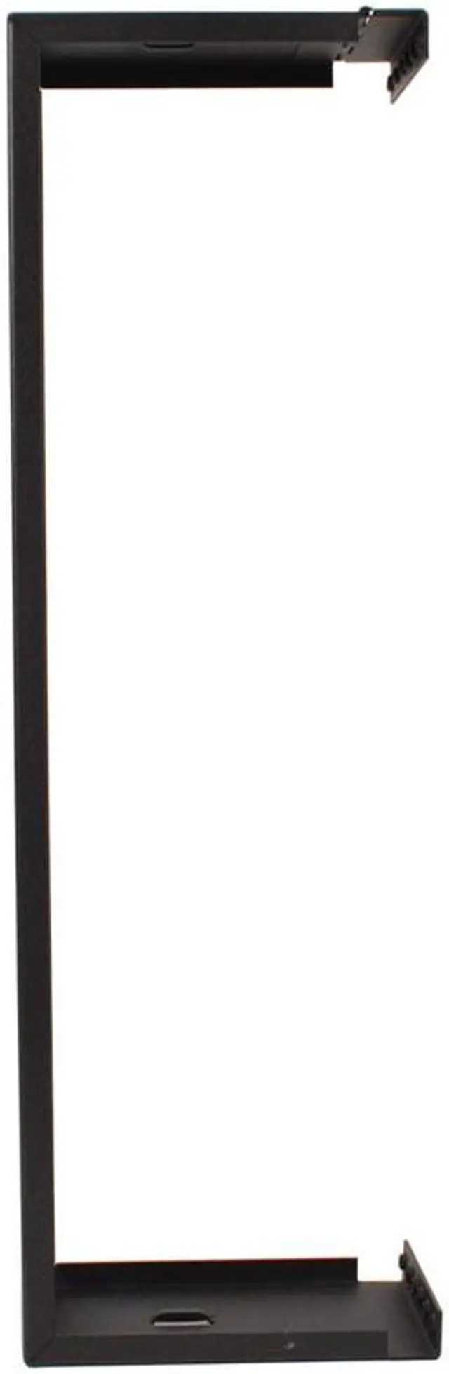 Alt view image 3 of 12 - 19" Two Space 2U Steel Wall Mount Hinged Swing Out Patch Panel Bracket 6" Depth