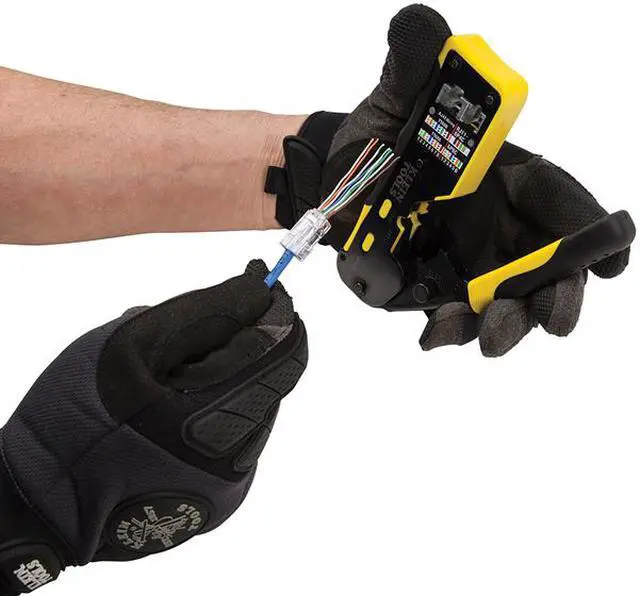 Alt view image 4 of 20 - KLEIN TOOLS VDV226-110 6 3/32 in Ratchet Crimper CAT3, CAT6/6A
