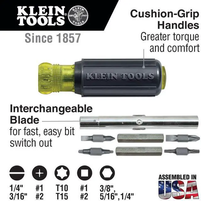 Alt view image 4 of 20 - Klein Tools KLE32500 11 In 1 Screwdriver