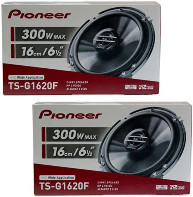 Alt view image 2 of 3 - Pioneer (2 Pairs) TS-G1620F 6.5" 2-Way Coaxial Speakers 300W Max 40W Nom 6-1/2"