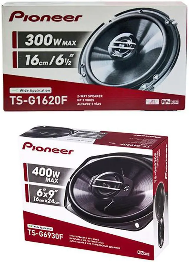 Main image of Pioneer TS-G6930F TS-G1620F 6"x9" 3-Way / 6.5" 2-Way Coaxial Car Speakers Combo