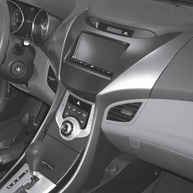 Alt view image 3 of 7 - Metra 99-7346B Single or Double DIN Dash Kit for Hyundai Elantra 2011 - 2013