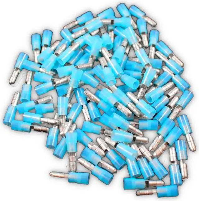 Alt view image 3 of 4 - Install Bay BNMB 16/14 Gauge Blue Nylon Male Bullet Connector - Pack of 100
