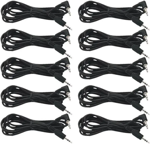 Alt view image 2 of 4 - Install Bay 3.5mm Male Right Angle To 3.5mm Male Cable 6 Ft /2M - Pack of 10