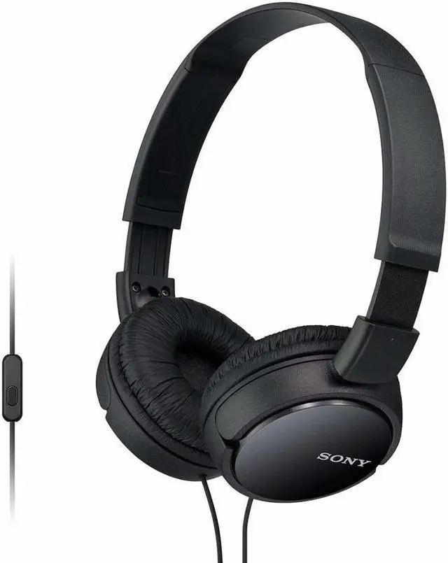 Main image of Sony MDR-ZX110AP ZX Series Extra Bass Smartphone Headset with Mic - Black