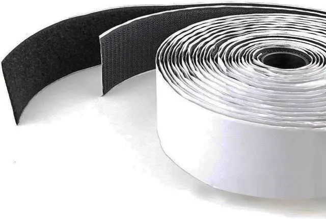 Main image of Hook and Loop Double Side Tape Roll Self Adhesive Sticky Back Fastener 1" X 10FT