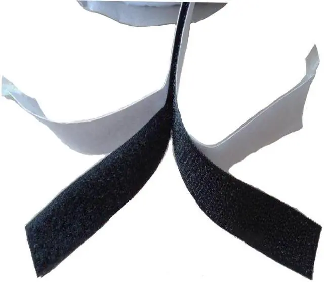 Alt view image 2 of 5 - Hook and Loop Double Side Tape Roll Self Adhesive Sticky Back Fastener 1" X 10FT