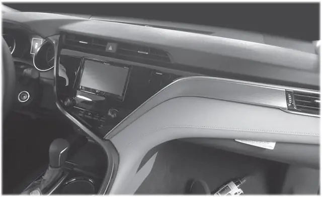 Alt view image 3 of 4 - Metra 99-8266BLHG Single Double DIN Radio Dash Kit For Select Toyota Camry 18-19