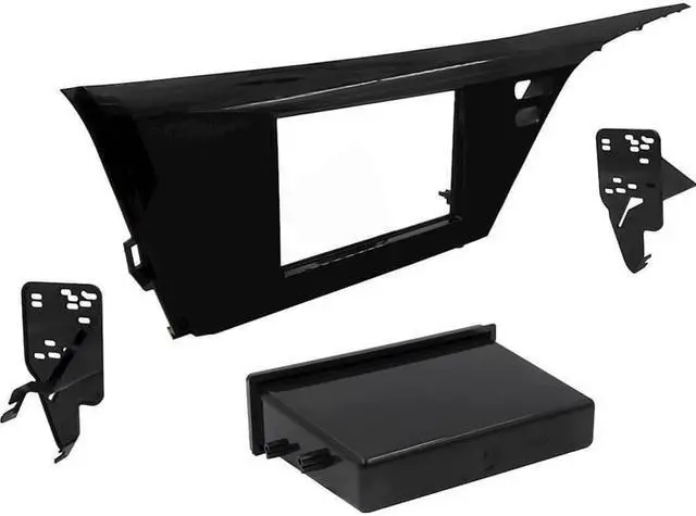 Alt view image 4 of 4 - Metra 99-8266BLHG Single Double DIN Radio Dash Kit For Select Toyota Camry 18-19