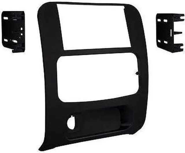Alt view image 2 of 5 - Metra 95-6524B 2002 to 2007 Jeep Liberty Double-DIN Installation Kit, Matte Black