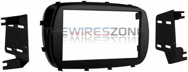 Main image of Metra 95-6535B Matte Black Double DIN Stereo Dash Kit for 2016-up Fiat 500X