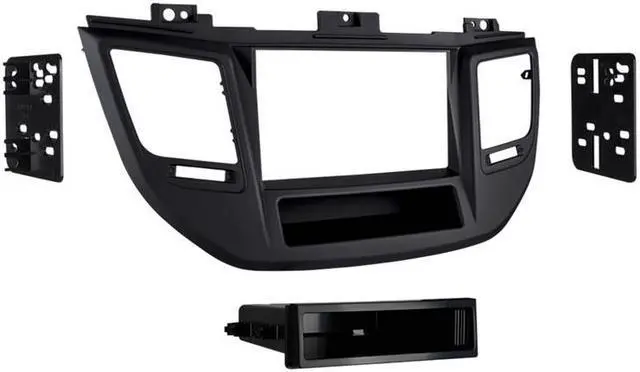 Alt view image 3 of 6 - Metra 99-7369B Black Single DIN Car Stereo Dash Kit for 2016-up Hyundai Tucson