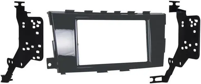 Alt view image 2 of 7 - Metra 95-7617GHG Grey Double DIN Stereo Dash Kit for 2013-up Nissan Altima Sedan