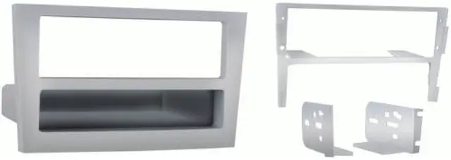 Alt view image 3 of 5 - Metra 99-3107S 2008 Saturn Astra 1-DIN Radio Installation Turbo Kit with Pocket - Silver (1 Each)
