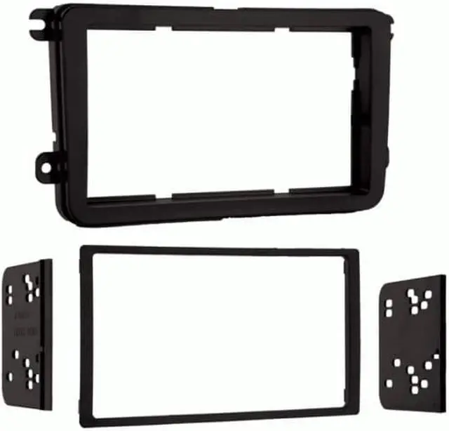 Alt view image 7 of 11 - Metra 95-9011B Double DIN Installation Dash Kit for 2005-up Volkswagen
