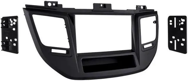 Alt view image 2 of 5 - Metra 95-7369B Black Double DIN Car Stereo Dash Kit for 2016-up Hyundai Tucson