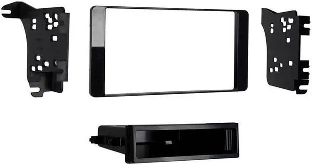 Alt view image 2 of 3 - Metra 99-7018CHG Charcoal Gloss 1-DIN Dash Kit for Select Mitsubishi Outlander