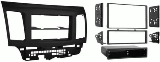 Alt view image 8 of 11 - Metra 99-7011 '08-Up Mitsibushi Mancer Single/Double Din Radio Install Kit