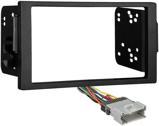 Alt view image 3 of 6 - Metra 95-3106 Double DIN Stereo Dash Kit + Harness for Select 2000-2005 Saturn