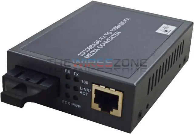Alt view image 6 of 8 - Araneus RJ45, 10/100 Base-TX to Fiber-SC 100 Base-FX Multi Mode Converter - 1 x Network (RJ-45) - 1 x SC Ports - No -