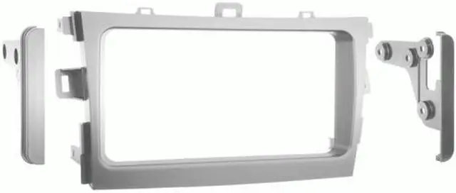 Alt view image 4 of 5 - Metra 95-8223S (Silver) Double DIN Installation Kit for 2009-up Toyota Corolla Vehicles