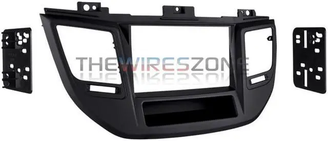 Alt view image 3 of 5 - Metra 95-7369B Black Double DIN Car Stereo Dash Kit for 2016-up Hyundai Tucson