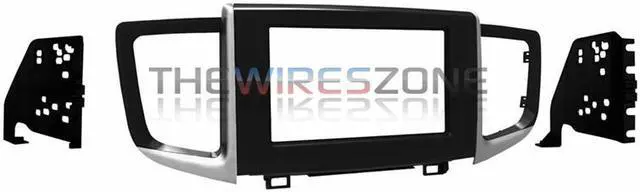 Alt view image 3 of 6 - Metra 95-7811HG Gloss Black Double DIN Dash Kit for Select 2016-2018 Honda Pilot