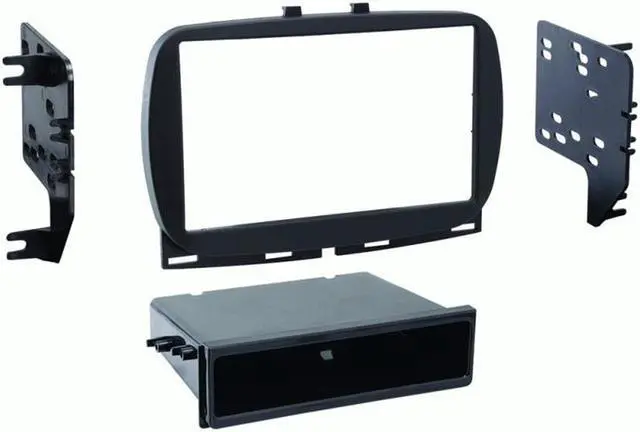Main image of Metra 99-6544B Black Single DIN Radio Dash Kit for Select 2016-up Fiat 500