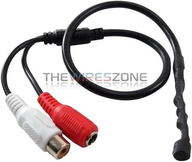 Alt view image 3 of 5 - Mic Audio Spy Hidden Microphone Cable for CCTV Security Surveillance Camera DVR